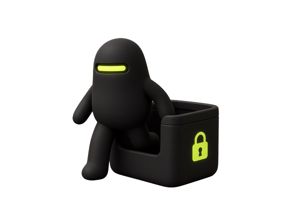 Noku in a private locked office